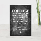 Courage rijdt niet altijd kaart (Voorkant)