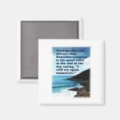 Courage rijdt niet altijd magneet (Voorkant / Achterkant)