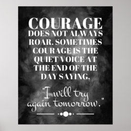 Courage rijdt niet altijd poster