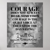 Courage rijdt niet altijd poster (Voorkant)