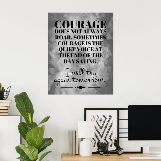 Courage rijdt niet altijd poster (Thuiskantoor)