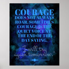 Courage rijdt niet altijd poster