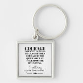Courage rijdt niet altijd sleutelhanger (Voorkant)
