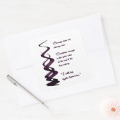 Courage rijdt niet altijd vierkante sticker (Envelop)