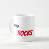 "Courage.. Rocks" KoffieMok (Voorkant links)