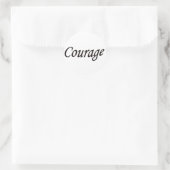 Courage Ronde Sticker (Tas)