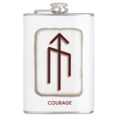 Courage Runic Bindrune Heupfles (Voorkant)