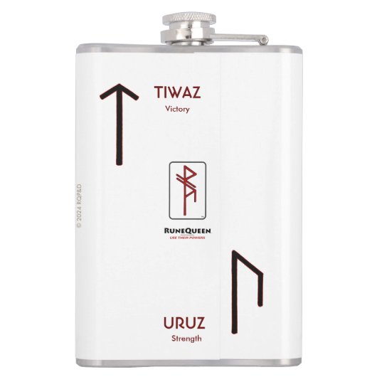 Courage Runic Bindrune Heupfles (Achterkant)