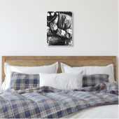 Courage stretched canvas afdruk (Insitu (Slaapkamer))