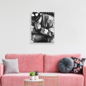 Courage stretched canvas afdruk (Insitu (Woonkamer))