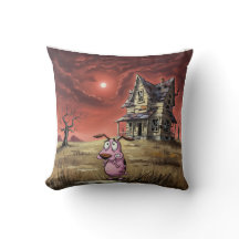 Courage the cowardly dog pillow