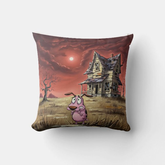 Courage the cowardly dog pillow kussen (Voorkant)