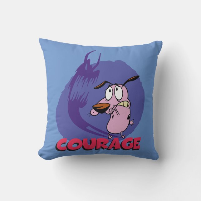 Courage the Cowardly Dog | Shadow Graphic Kussen (Voorkant)