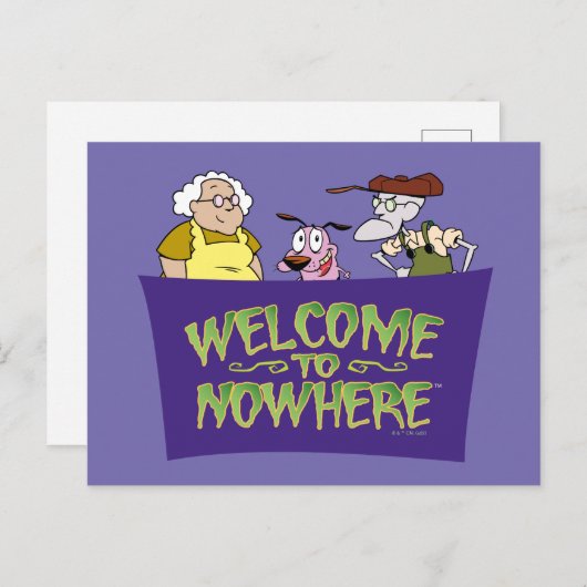 Courage the Cowardly Dog | Welcome To Nowhere Briefkaart (Voorkant / Achterkant)