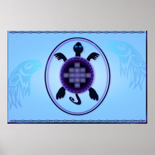 Courage Turtle Yardsign Poster