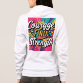 Courage vindt sterke Motivatie T-shirt (Achterkant)