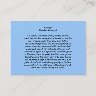 Courage Visitekaartje