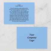 Courage Visitekaartje (Voorkant / Achterkant)