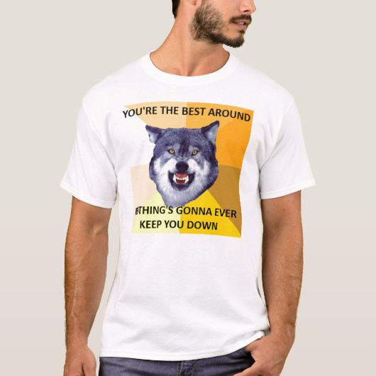 Courage Wolf Best Around T-shirt (Voorkant)
