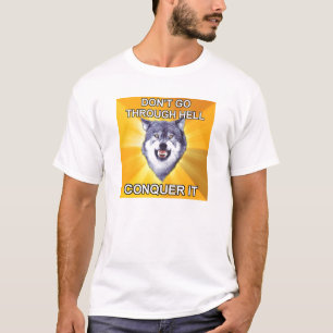 Courage Wolf Best Verovering Hell T-shirt