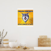 Courage Wolf Crush Enemies Poster (Keuken)