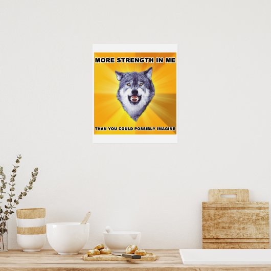 Courage Wolf Sterth Poster (Keuken)
