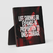 Courage - Workout Motivatie Fotoplaat (Voorkant)