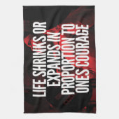 Courage - Workout Motivatie Theedoek (Verticaal)