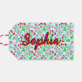 Courage Zuster Quotes & Monogram | bloemenvriend Cadeaulabel (Achterkant Horizontaal)