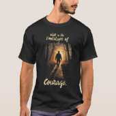 Courageous Faith Quote Tee | Spiritual Motivation  T-shirt (Voorkant)