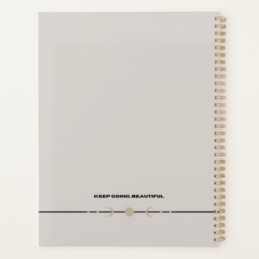 Courageous & Inspired Rainbow Leopard Planner (Achterkant)