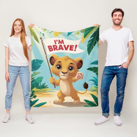 Courageous Little Dog with a Bandage Fleece Deken (In situ)