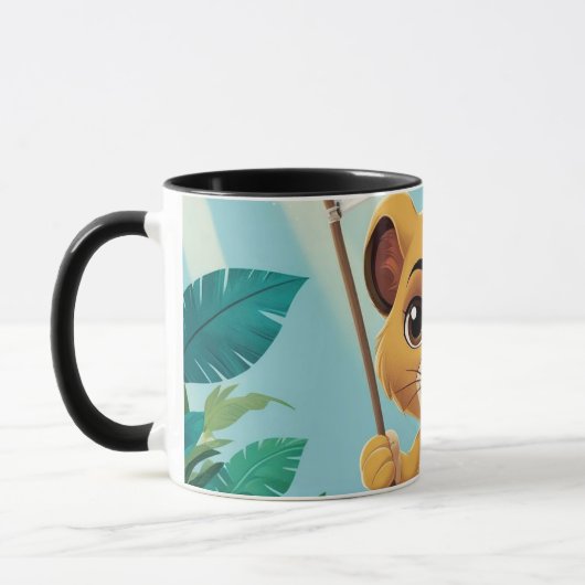 Courageous Little Dog with a Bandage Mok (Links)