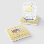 Courageous Osteosarcoma Pet Tribute Stenen Onderzetter (Zijkant)