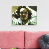 Courbet De wanhopige Mannen canvas Print (Insitu (Woonkamer))