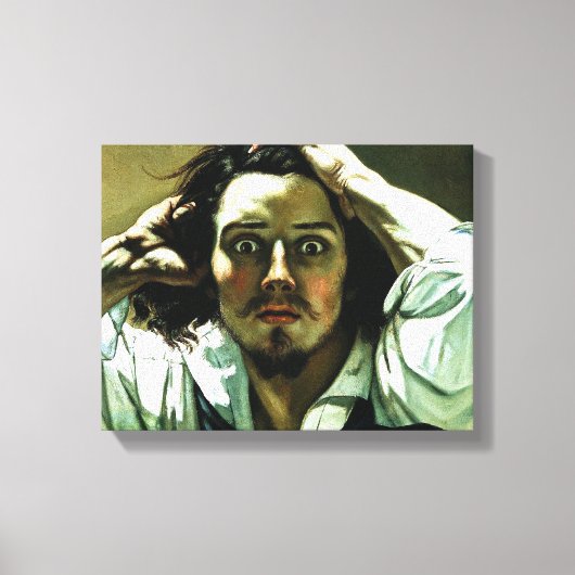 Courbet De wanhopige Mannen canvas Print (Voorkant)