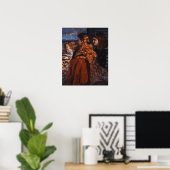 Courbet - Drie jonge Engelse vrouwen Poster (Thuiskantoor)