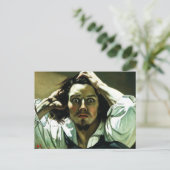 Courbet het Desperate Briefkaart van het Man (Staand voorkant)
