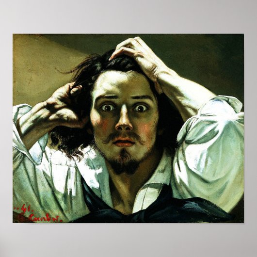Courbet het Desperate Poster van het Man (Voorkant)