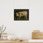 Courbet - Het kalf Poster (Keuken)