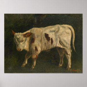 Courbet - Het Kalf Poster