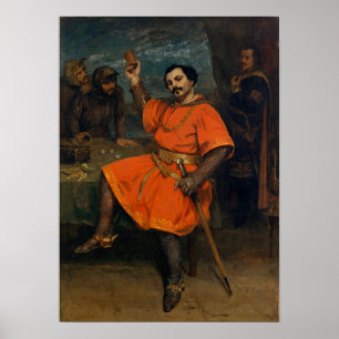 Courbet - Louis Gueymard als Robert Le Diable Poster