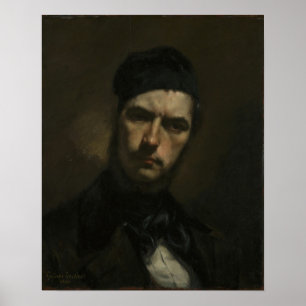 Courbet - Portret van H. J. Van Wisselingh Poster