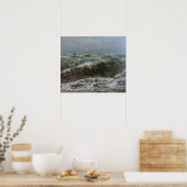 Courbet - Stormachtige Zee 1869 Poster (Keuken)
