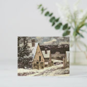 Courbet - Village Street in Winter Briefkaart (Staand voorkant)
