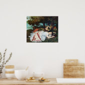 Courbet Young Dames op de Banken van de Seine Poster (Keuken)