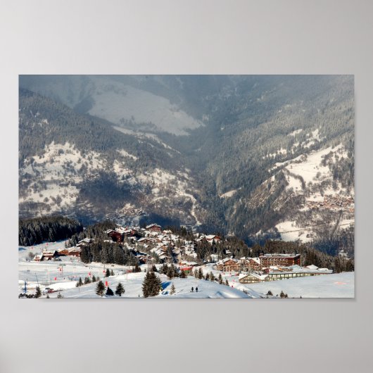 Courchevel 1850 3 Valleys Franse Alpen Frankrijk Poster (Voorkant)