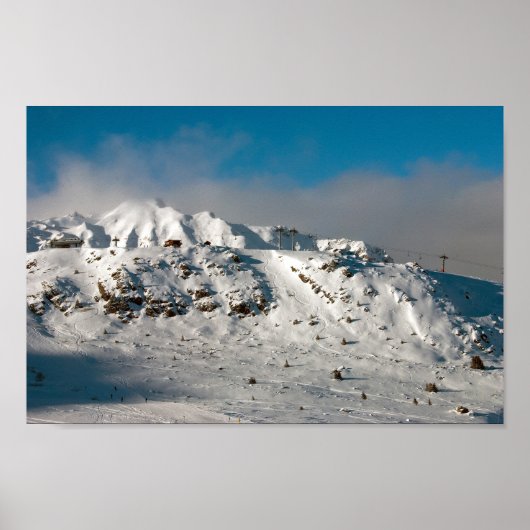 Courchevel 1850 3 Valleys Franse Alpen Frankrijk Poster (Voorkant)