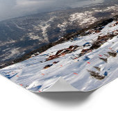 Courchevel 1850 3 Valleys Franse Alpen Frankrijk Poster (Hoek)