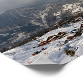 Courchevel 1850 3 Valleys Franse Alpen Frankrijk Poster (Hoek)